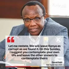 We will leave Kenya as corrupt as we ...