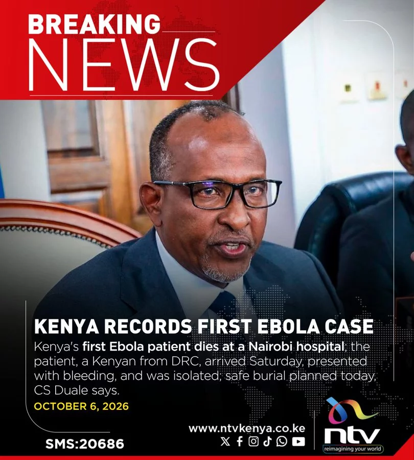 Thread 'BREAKING: Kenya Records 1st Ebola Case'