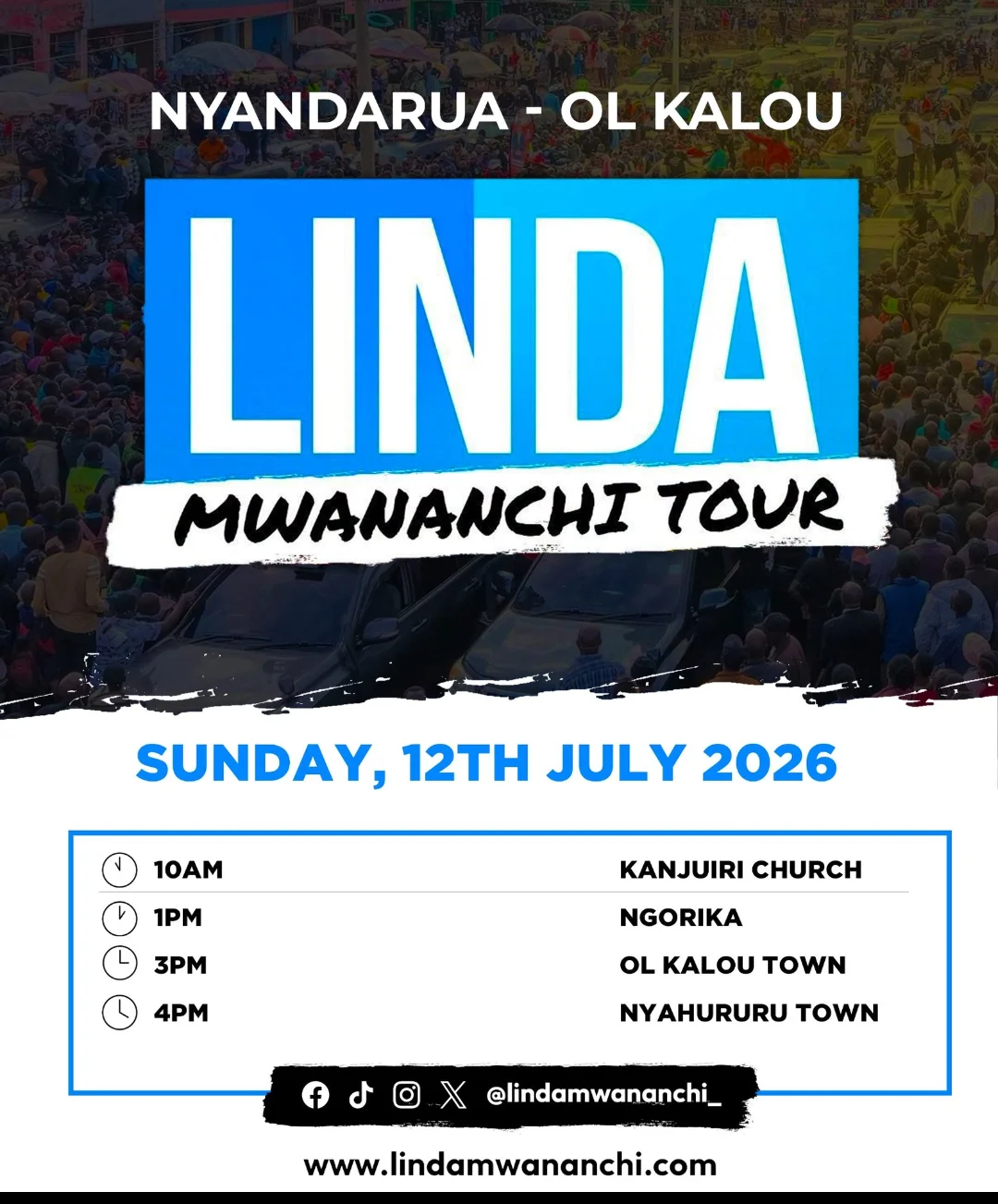 Thread 'Linda Mwananchi : Nyandarua -Ol Kalou Tour'
