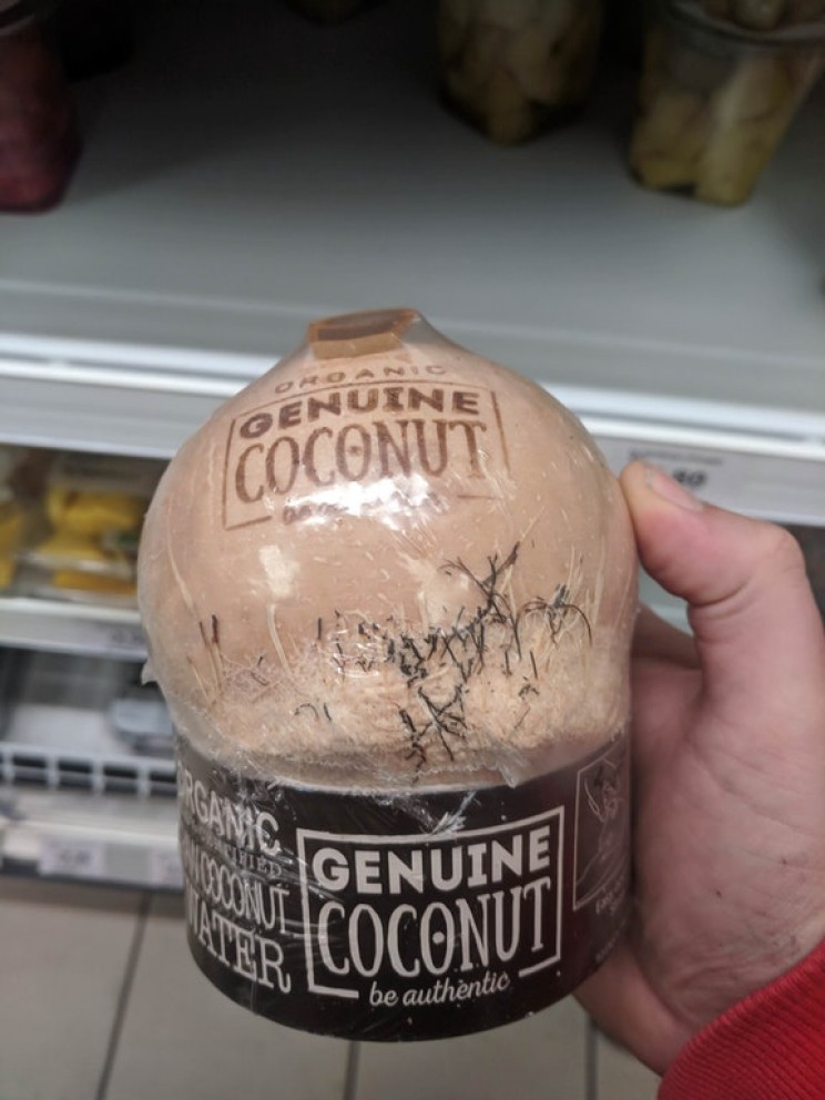 illogical packaging coconut