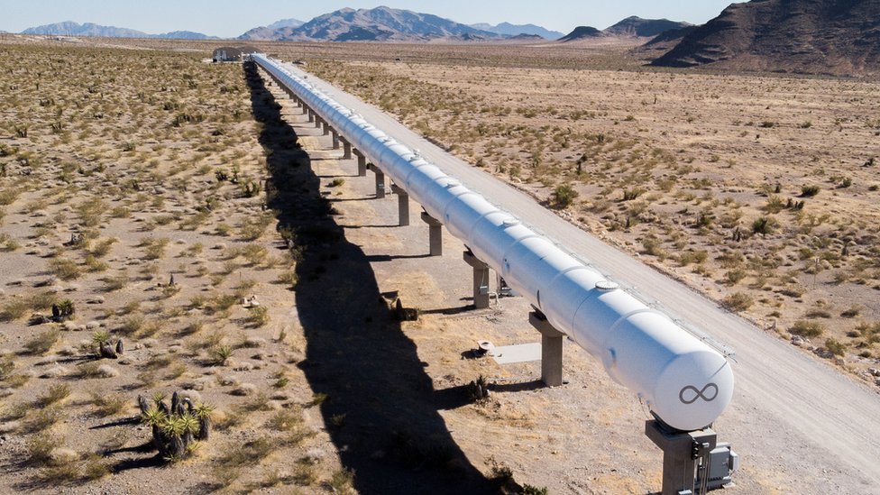 Virgin Hyperloop test track in Nevada