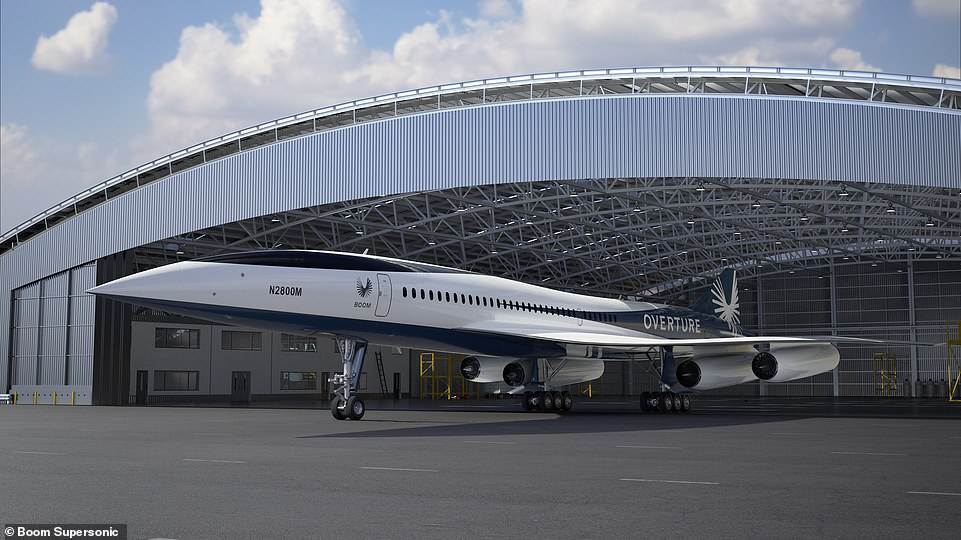 Overture will be powered by four powerful, wing-mounted engines that enable the airliner to cruise at Mach 1.7 (1,300mph) over water and just under Mach 1 (770mph) over land