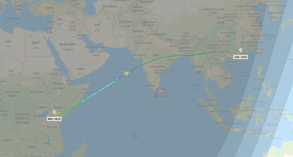 Kenya Airways Map