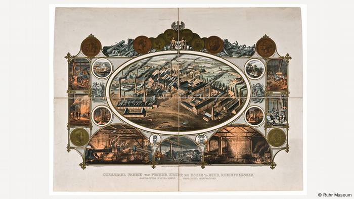 An early advertising pamphlet for the krupp Cast Steel Factory