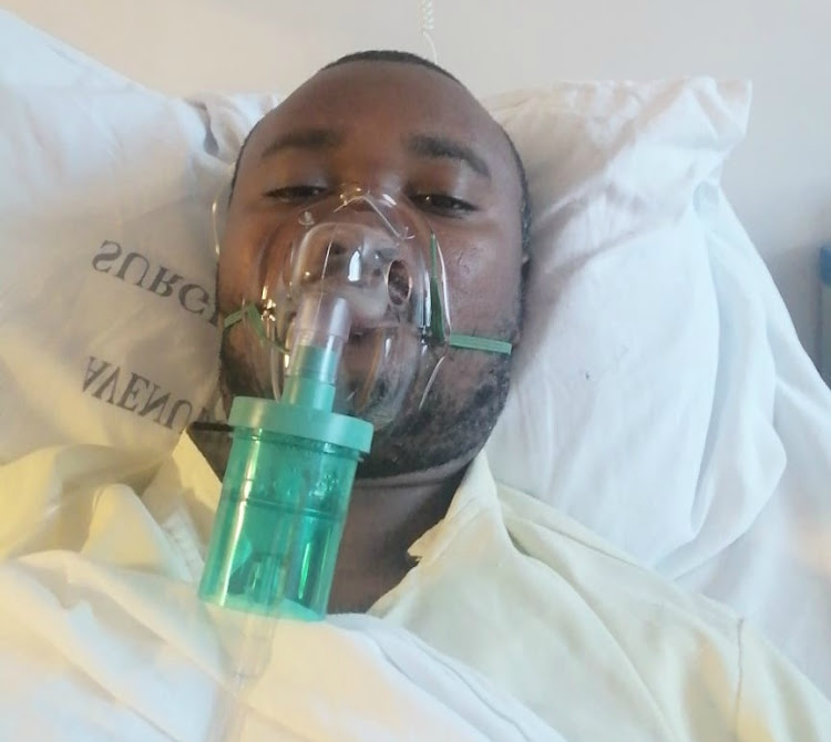 Robert Kariuki, 36, found help at Avenue Hospital, where had to wait eight hours for another patient to be discharged.