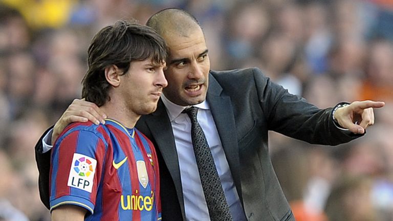Pep Guardiola and Lionel Messi enjoyed plenty of success together at Barcelona