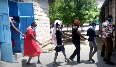 A screenshot of some of the teachers arrested in Lodwar on Thursday, May 7, 2020.