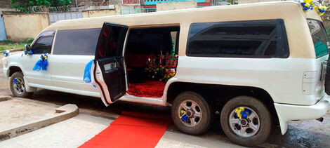 An Isuzu Tropper limousine in Kenya